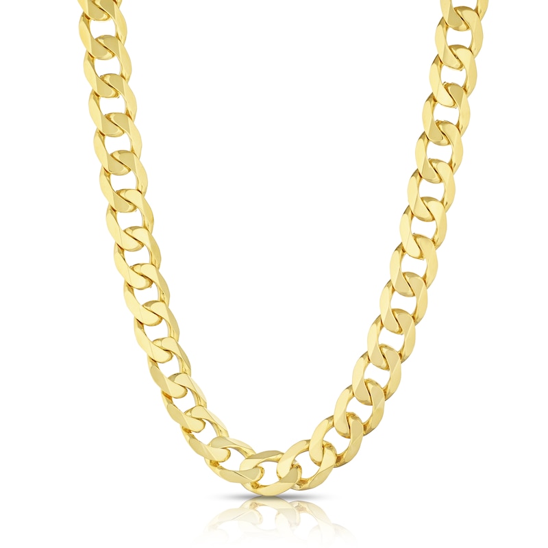 9ct Yellow Gold Men's 20'' Solid Curb Chain