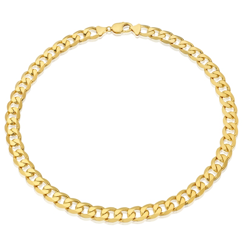 9ct Yellow Gold Men's 20'' Solid Curb Chain