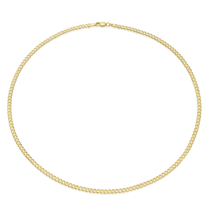 9ct Yellow Gold Men's 22'' Curb Chain
