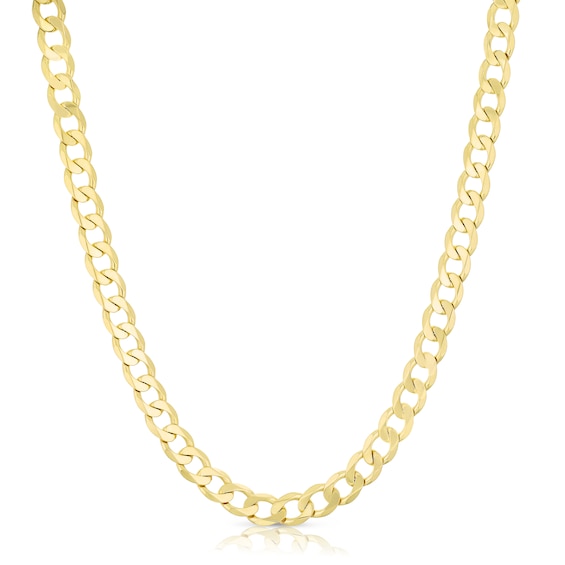 9ct Yellow Gold Men’s 22’’ Solid Curb Chain