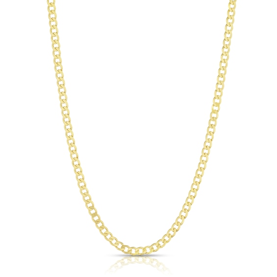 9ct Yellow Gold Men’s 24’’ Solid Curb Chain