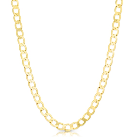 9ct Yellow Gold Men’s 24’’ Solid Curb Chain