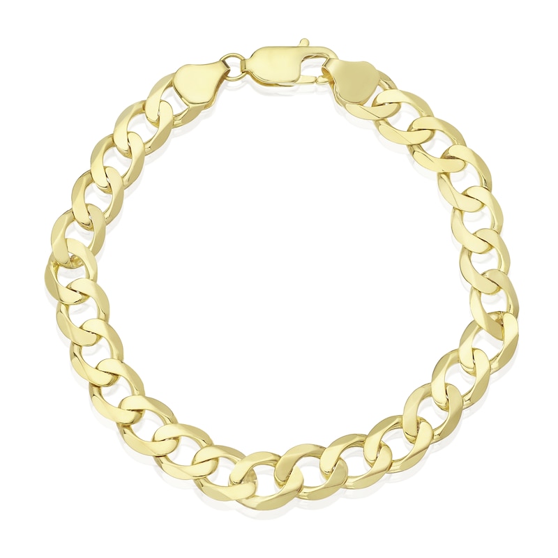 9ct Yellow Gold 8.5 Inch Solid Curb Chain