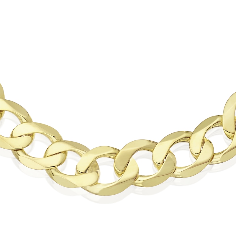9ct Yellow Gold 8.5 Inch Solid Curb Chain