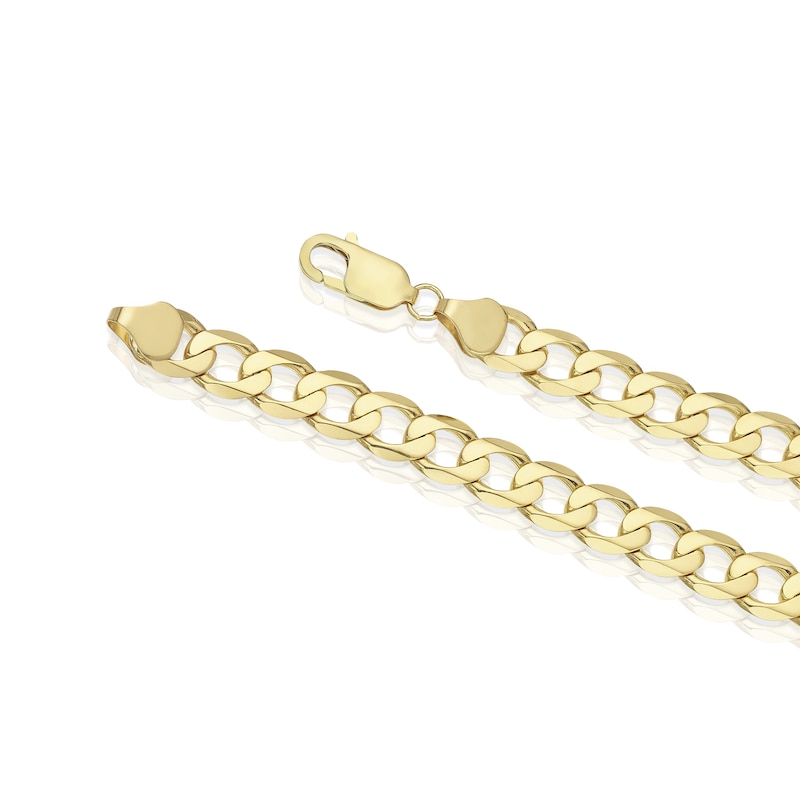 9ct Yellow Gold 8.5 Inch Solid Curb Chain