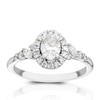 Thumbnail Image 3 of Engagement Ring 18ct White Gold 0.75ct Total Diamond Scatter Halo Ring