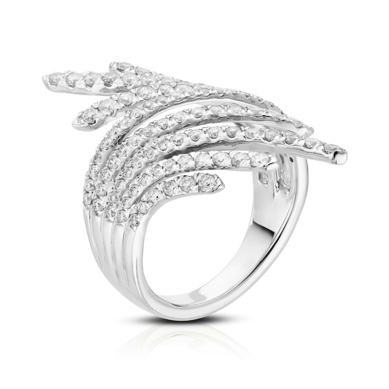 18ct White Gold 1.25ct Wrap Cocktail Ring