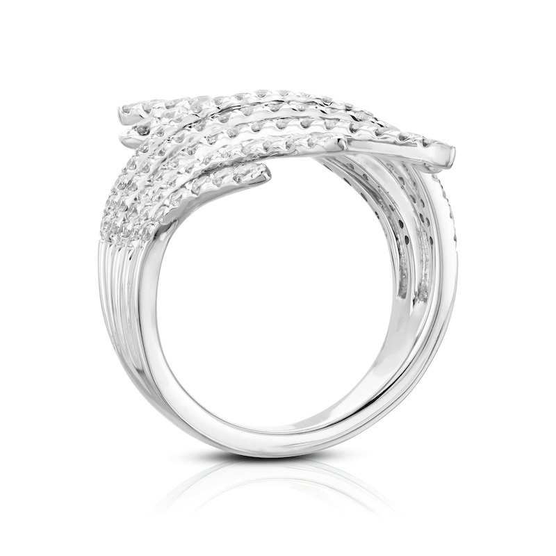 18ct White Gold 1.25ct Wrap Cocktail Ring