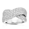 Thumbnail Image 2 of 18ct White Gold 1.25ct Diamond Crossover Ring