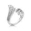 Thumbnail Image 0 of 18ct White Gold 1ct Diamond Spray Open Cocktail Ring