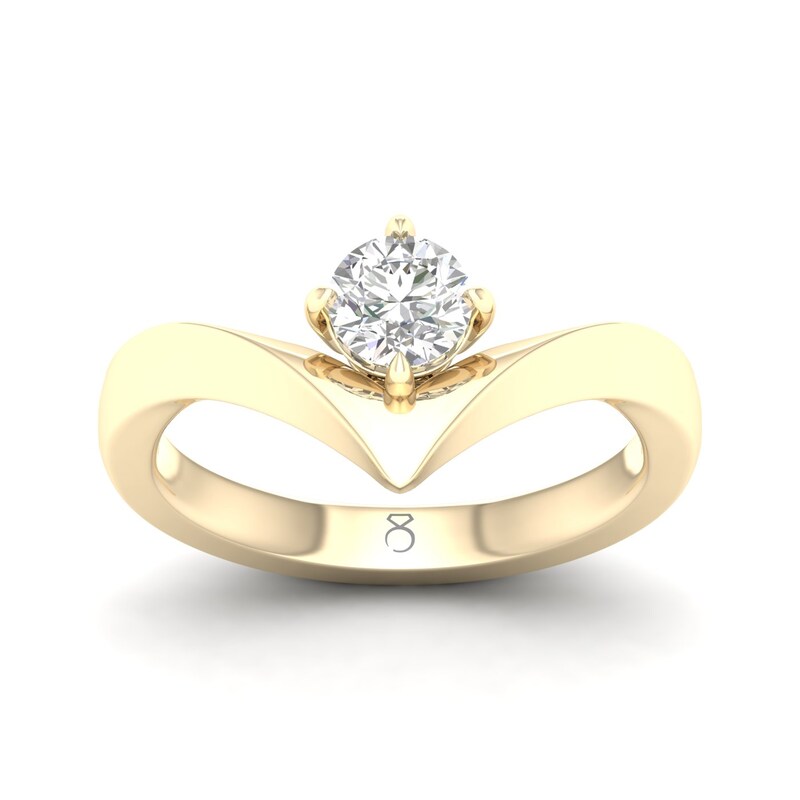 The Diamond Story 18ct Yellow Gold 0.50ct Diamond Shaped Ring