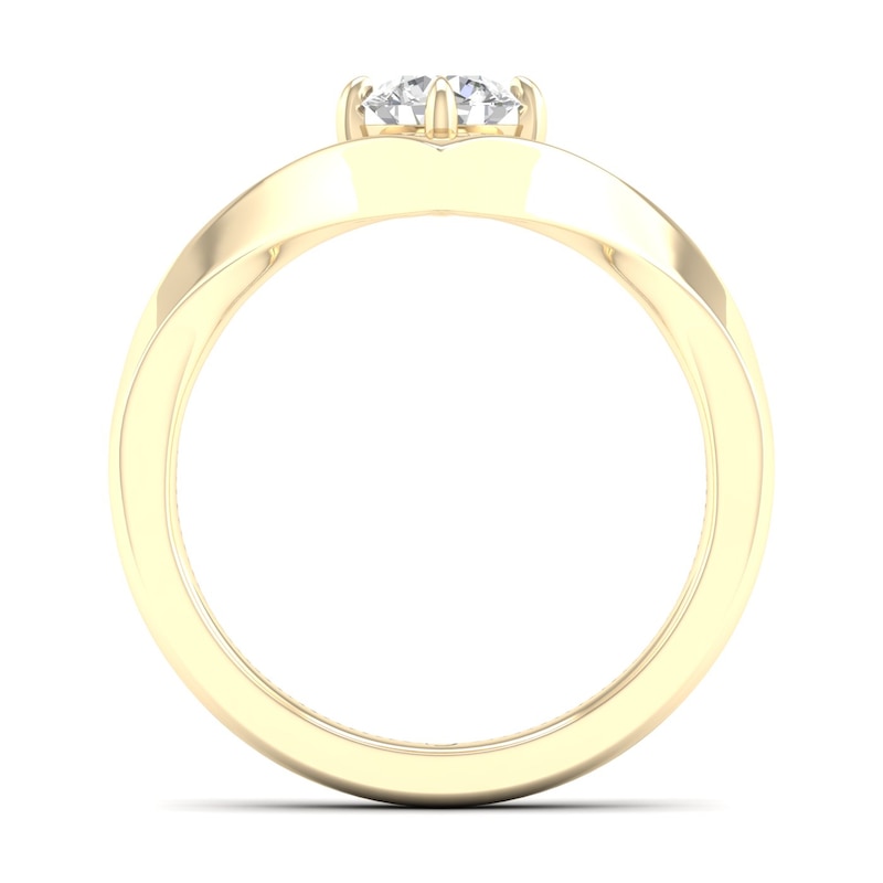 The Diamond Story 18ct Yellow Gold 0.50ct Diamond Shaped Ring