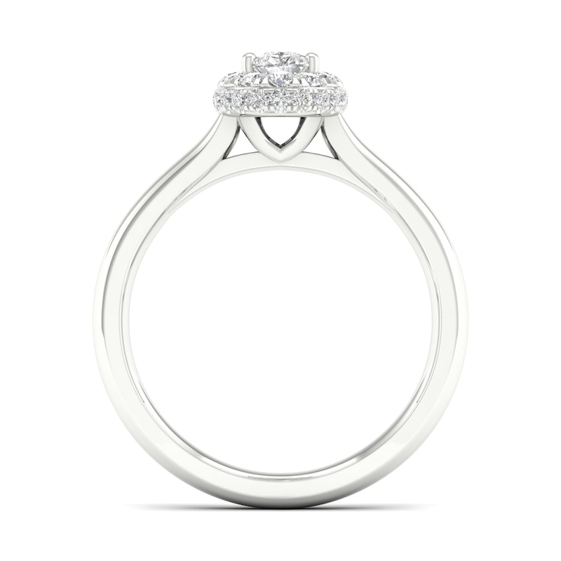Main Image 3 of The Diamond Story Platinum 0.50ct  Diamond Pear Ring