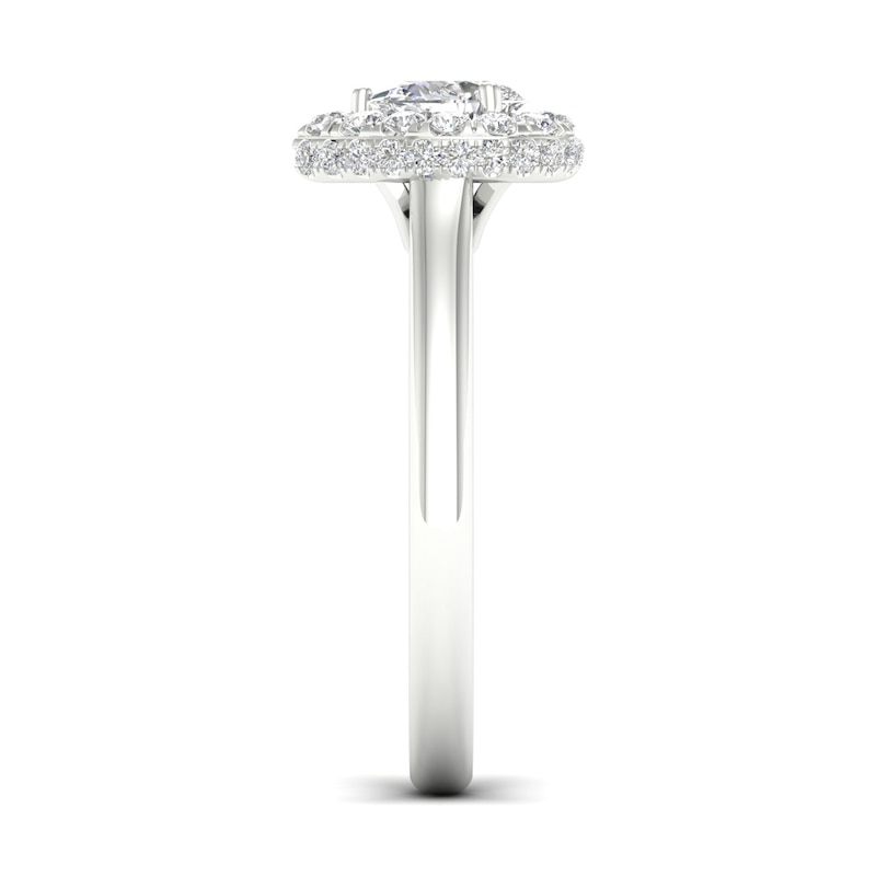 Main Image 4 of The Diamond Story Platinum 0.50ct  Diamond Pear Ring