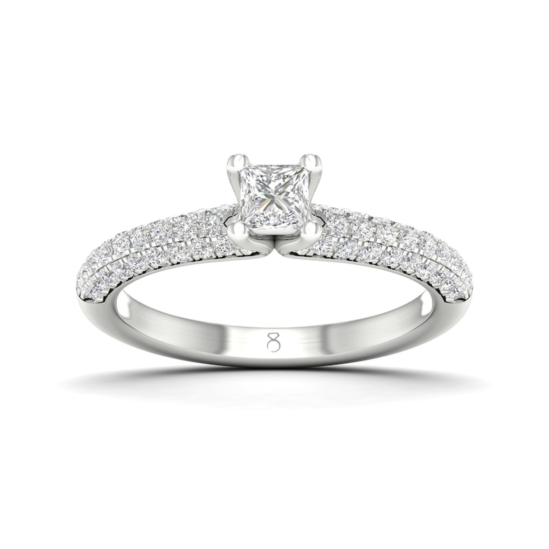 Main Image 1 of The Diamond Story 0.66ct Total Diamond Solitaire Ring