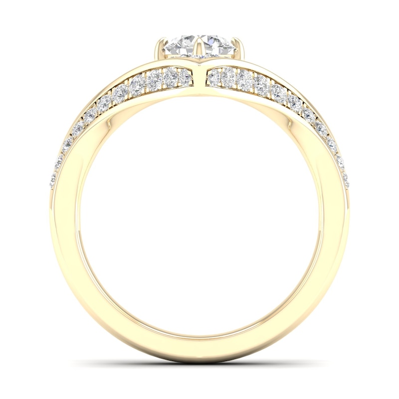 The Diamond Story 18ct Yellow Gold 0.62ct Total Diamond Ring