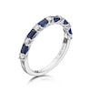 Thumbnail Image 1 of Vera Wang 18ct White Gold 0.18ct Diamond & Sapphire Ring