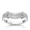 Thumbnail Image 0 of Vera Wang 18ct White Gold 0.45ct Total Diamond Two Row Ring