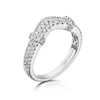 Thumbnail Image 1 of Vera Wang 18ct White Gold 0.45ct Total Diamond Two Row Ring