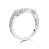 Thumbnail Image 2 of Vera Wang 18ct White Gold 0.45ct Total Diamond Two Row Ring