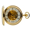 Thumbnail Image 2 of Jean Pierre Gold-Plated Double Hunter Skeleton Pocket Watch