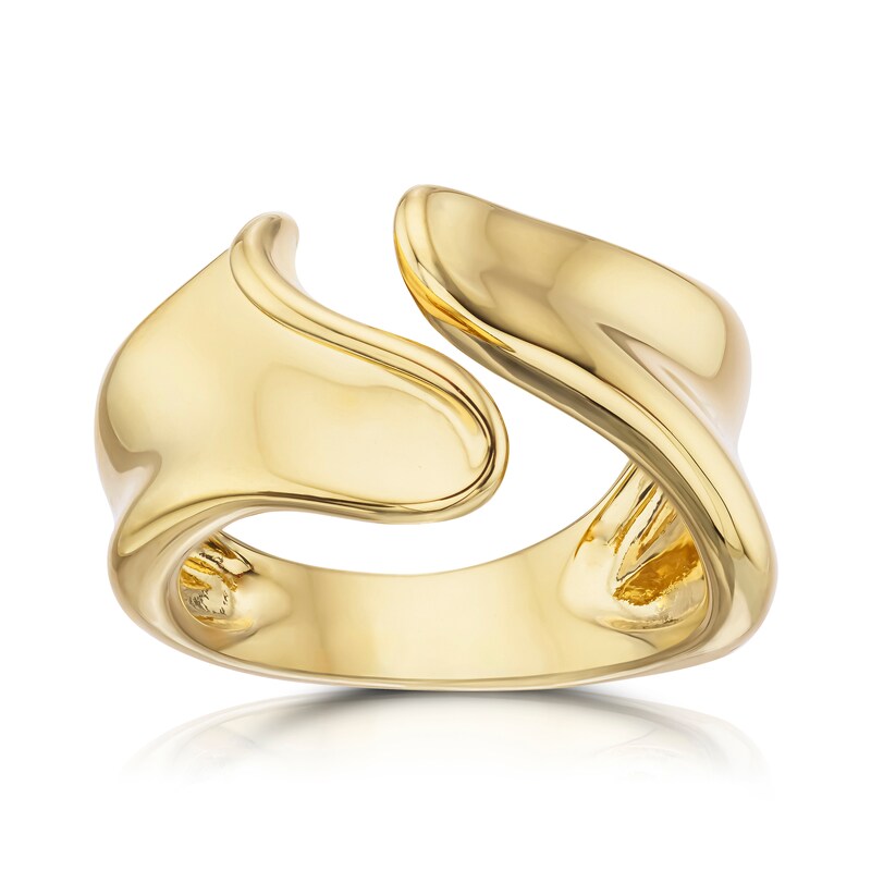Sterling Silver & 18ct Gold Plated Vermeil Open Ring