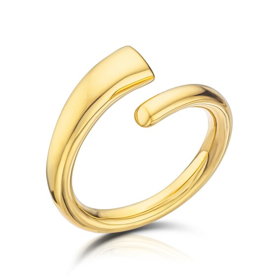 Sterling Silver & 18ct Gold Plated Vermeil Twist Ring