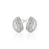 Thumbnail Image 1 of Platinum 1ct Diamond Pear Cluster Stud Earrings