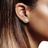Thumbnail Image 2 of Platinum 1ct Diamond Cluster Cushion Stud Earrings