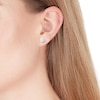 Thumbnail Image 1 of 9ct White Gold 0.25ct Diamond Rubover Stud Earrings