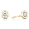 Thumbnail Image 0 of 9ct Yellow Gold 0.25ct Diamond Rubover Stud Earrings