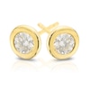 Thumbnail Image 2 of 9ct Yellow Gold 0.50ct Diamond Rubover Stud Earrings