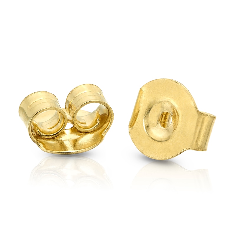 9ct Yellow Gold 0.50ct Diamond Rubover Stud Earrings
