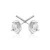 Thumbnail Image 2 of 18ct White Gold 0.50ct Diamond Pear Solitaire Earrings