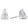 Thumbnail Image 1 of 18ct White Gold 1ct Diamond Pear Solitaire Earrings