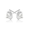 Thumbnail Image 3 of 18ct White Gold 1ct Diamond Pear Solitaire Earrings