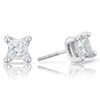 Thumbnail Image 0 of 18ct White Gold 1ct Diamond Princess Solitaire Earrings