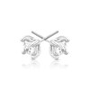 Thumbnail Image 2 of 18ct White Gold 1ct Diamond Princess Solitaire Earrings