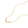 Thumbnail Image 2 of 9ct Yellow Gold Diamond Pavé V Shape Necklace