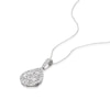 Thumbnail Image 2 of Platinum 1ct Diamond Pear Shape Cluster Pendant