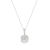 Thumbnail Image 0 of Platinum 1ct Diamond Cluster Cushion Pendant