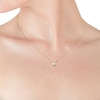 Thumbnail Image 1 of 9ct Yellow Gold 0.33ct Diamond Rubover Necklace