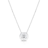 Thumbnail Image 1 of 9ct White Gold 0.50ct Diamond Rubover Necklace