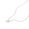 Thumbnail Image 3 of 9ct White Gold 0.50ct Diamond Rubover Necklace