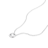 Thumbnail Image 3 of 9ct White Gold 0.70ct Diamond Rubover Necklace