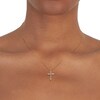 Thumbnail Image 1 of 9ct Yellow Gold 1ct Diamond Cross Pendant