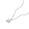 Thumbnail Image 3 of 18ct White Gold 0.75ct Diamond Princess Solitaire Pendant