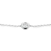Thumbnail Image 2 of 9ct White Gold 0.15ct Diamond Rubover Bracelet