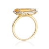 Thumbnail Image 2 of 9ct Yellow Gold Citrine 0.15ct Diamond Ring