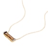Thumbnail Image 3 of 9ct Yellow Gold Diamond Smokey Quartz Baguette Pendant